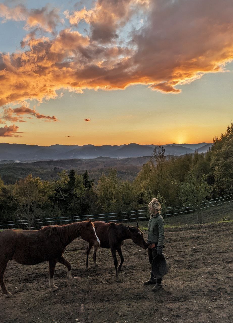 Sonnenuntergang in der Toskana
